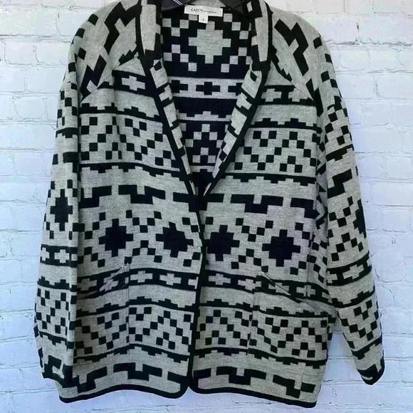 Karen Kane Aztec blazer jacket - Picture 2 of 6